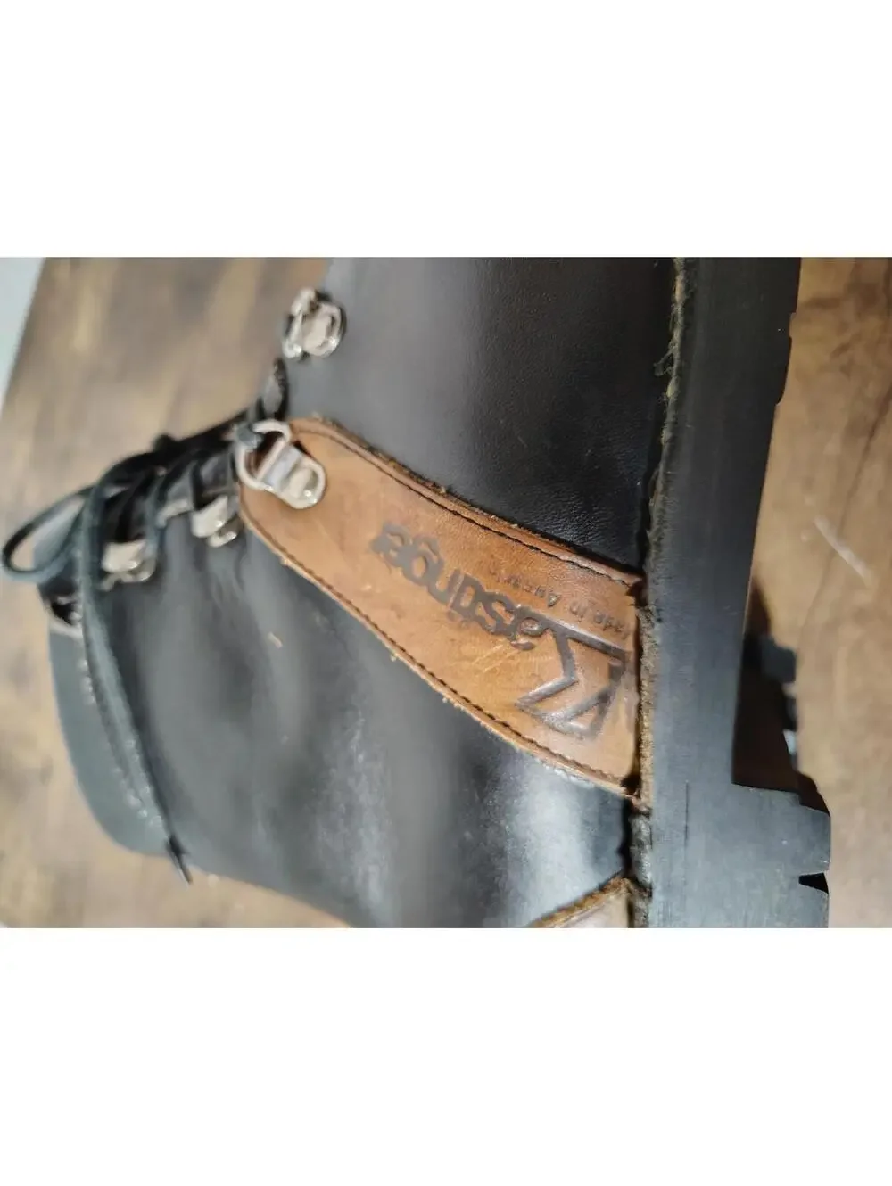 Vintage Kastinger Skiing Mountaineering Hiking Boots Women 8 Men 6 Made in Italy